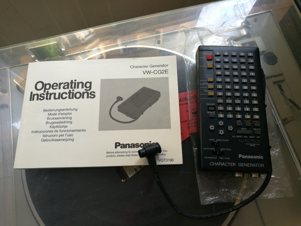 PANASONIC CHARACTER GENERATORVW-CG2E